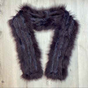 Alice + Olivia, Plum colored fur scarf
